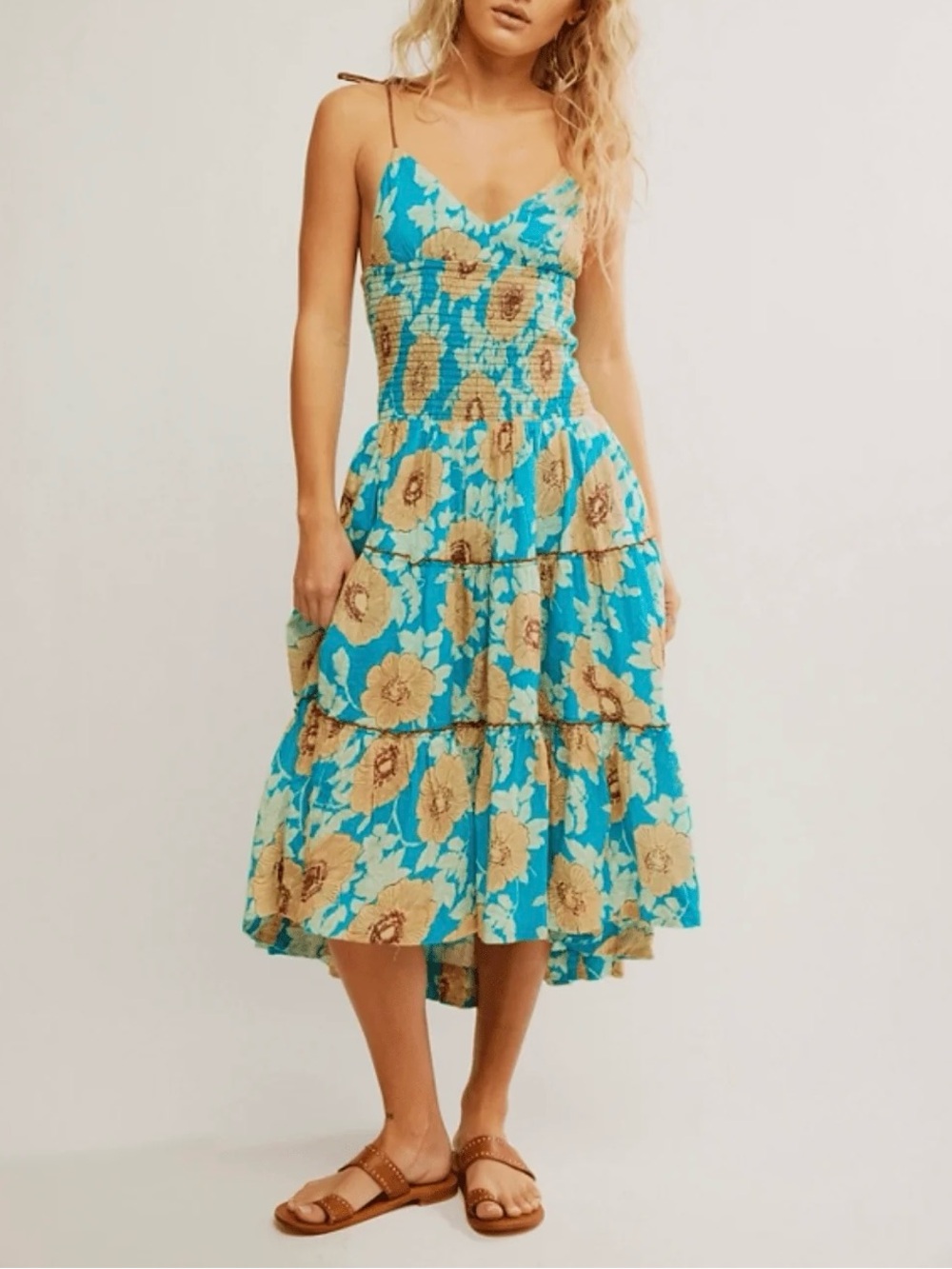 Free People Adriel Midi Dress size M